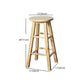 Modern Armless Counter Stool Rubber Wood Kitchen Bar Stool with Seat and Pedal Clearhalo 'Bar Furniture' 'Bar Stools' 'bar_stools' 'furn' 'furn_bar_stools' 'Furniture' 'furniture_bar_stools' 'Kitchen & Dining Furniture' 1200x1200_d0c205ec-774e-4562-babe-1fa94b866bd6