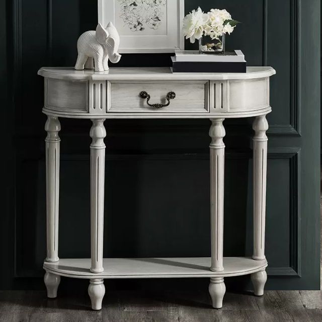 Tavolo da console di legno vittoriano Tavolo da divano console in forma gratuita per Hall