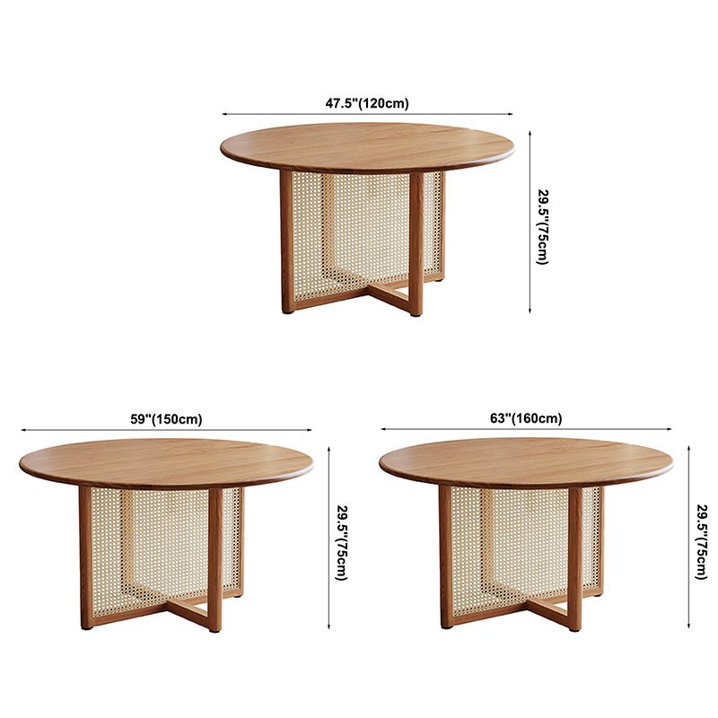 Pinewood Solid Wood Brown Tone Dining Table Simplicity Fixed Table for Dining Room Clearhalo ' dining_table' 'Dining Tables & Seating' 'Dining Tables' 'furn' 'furn_dining_table' 'Furniture' 'furniture_dining_table' 'Kitchen & Dining Furniture' 'kitchen&dining_furn' 'kitchen' 'kitchen_dining_table' 1200x1200_d0c4a114-c460-4584-9136-a83b222d9b35