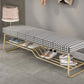 Glam Rectangle Seating Bench Cushioned Shoe Storage Entryway and Bedroom Bench Clearhalo 'Benches' 'Chairs & Seating' 'furn' 'furn_benches' 'Furniture' 'Living Room Furniture' 1200x1200_d0c5b2ed-725a-43f1-996d-bcb601dd1acf