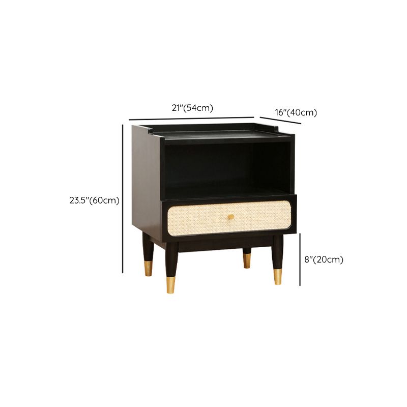 Solid Wood Accent Table Nightstand Contemporary Bedside Cabinet for Bedroom Clearhalo 'Bedroom Furniture' 'furn' 'furn_night_stand' 'Furniture' 'night_stand' 'Nightstands' 1200x1200_d0c63816-bc2c-455c-a750-a7fa55ae9982