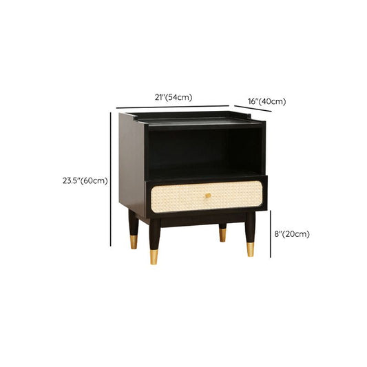 Solid Wood Accent Table Nightstand Contemporary Bedside Cabinet for Bedroom Clearhalo 'Bedroom Furniture' 'furn' 'furn_night_stand' 'Furniture' 'night_stand' 'Nightstands' 1200x1200_d0c63816-bc2c-455c-a750-a7fa55ae9982
