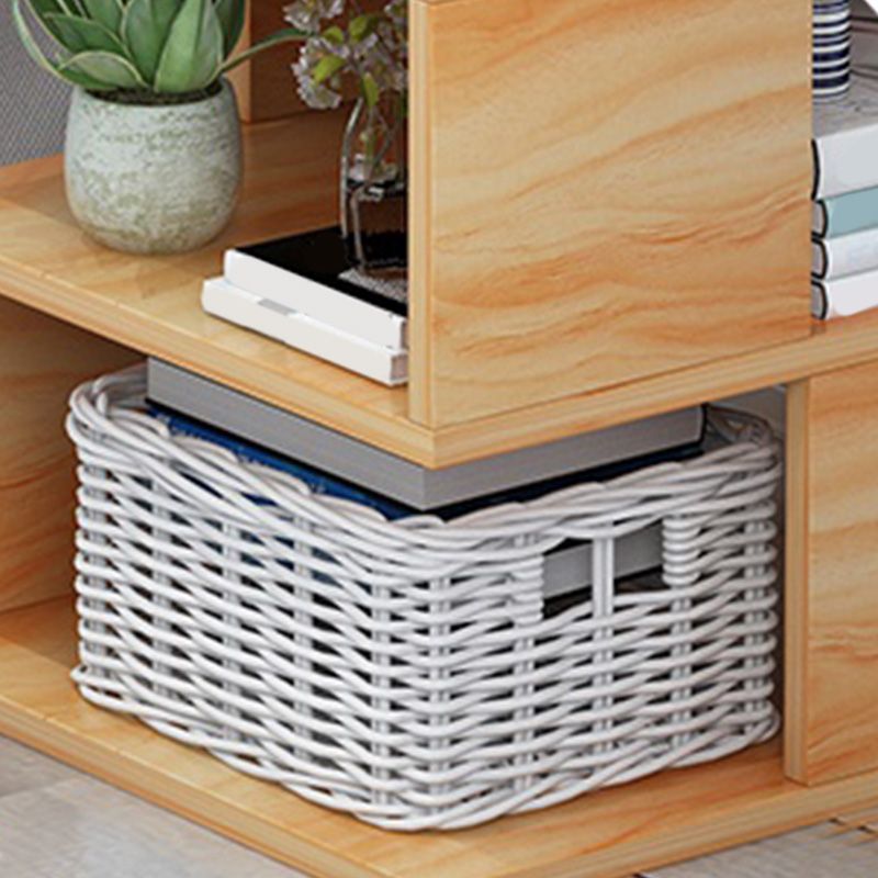 Wooden Craft Wood-based Panel with Wheel Base in Black/wood Color Side Table Clearhalo 'Coffee & Accent Tables' 'End & Side Tables' 'end_side_table' 'end_side_tables' 'furn' 'furn_end_side_tables' 'Furniture' 'furniture_end_side_table' 'Living Room Furniture' 1200x1200_d0c64f2c-4787-4a53-a4b3-df7bf1b8cfbc