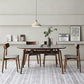 Modern Stone Dining Table 4 Ash Legs Dining Table for Dining Room