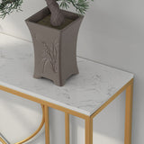 Tavolo di accento della console di cavalletto con rettangolo bianco per sala