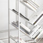 Modern Etagere Metal Bookcase White Vertical Shelf Bookcase for Study Room Clearhalo 'Bookcases' 'furn' 'furn_bookcases' 'Furniture' 'Office Furniture' 1200x1200_d0cc2faf-acd6-48b2-adc9-6ff67212f638