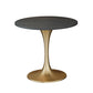 Metalen traditionele luxe ronde tafel van gesinterd stenen tafel met tulponderstel