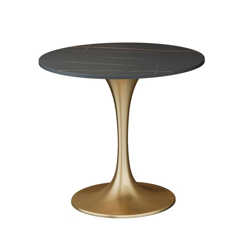 Metalen traditionele luxe ronde tafel van gesinterd stenen tafel met tulponderstel