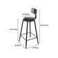 Industrial Rectangular Pub Table Set 1/6/11 Pieces Wooden Counter Table with High Stools