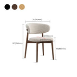 Chaise latéral simple moderne chaise de salle à manger côté cadre en bois pour salon
