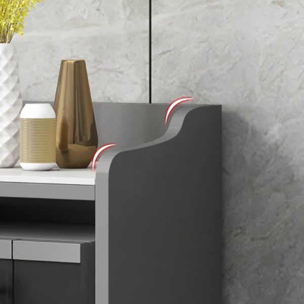 MODERNA PIETRO DELLA PIETTA 38,5 "H Server buffet per sala da pranzo a buffet con archiviazione con archiviazione