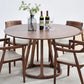 Round Pine Solid Wood Table Modern Dining Table with Wooden Pedestal for Restaurant Clearhalo ' dining_table' 'Dining Tables & Seating' 'Dining Tables' 'furn' 'furn_dining_table' 'Furniture' 'furniture_dining_table' 'Kitchen & Dining Furniture' 'kitchen&dining_furn' 'kitchen' 'kitchen_dining_table' 1200x1200_d0cd79ec-3649-401b-957b-e152614f2753