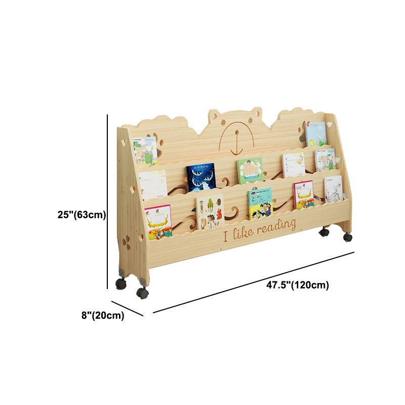 Scandinavian Style Bookshelf Closed Back Solid Wood Bookcase for Home and Office Clearhalo 'Bookcases' 'furn' 'furn_bookcases' 'Furniture' 'furniture_bookcases' 'kitchen' 'kitchen_bookcases' 'Living Room Furniture' 'Office Furniture' 1200x1200_d0d2b793-0dec-41ba-9d42-63a5d9158d02