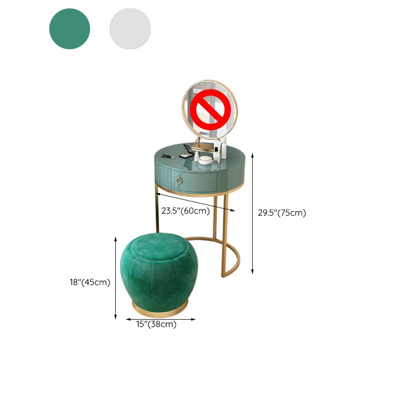 Glam Make-up Vanity 31.49" Wide Vanity Tables with 1 Storage Drawer Clearhalo 'Bedroom Furniture' 'furn' 'furn_makeup_vanities' 'Furniture' 'Makeup Vanities' 'makeup_vanities' 1200x1200_d0d38582-dce1-4a5d-91b3-3b53bd1f99df