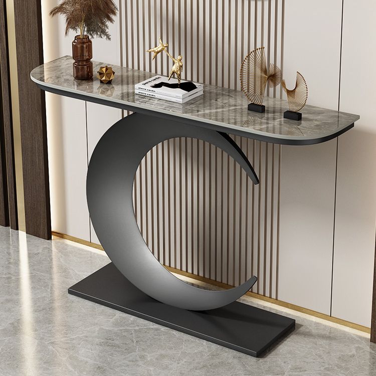 Tavolino console con console antico console con console glam di mezza luna