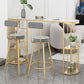 Indoor Stone Sled Cocktail Bar Table Modern Fixed Table Storage Bar Height Table Clearhalo 'Bar Furniture' 'Bar Tables' 'bar_tables' 'Furniture' 'furniture_bar_tables' 'Kitchen & Dining Furniture' 'kitchen&dining_furn' 'kitchen' 1200x1200_d0d4932f-b199-4e79-a5b4-04e7a6def61d