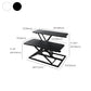 Folding Office Standing Desk Converter Rectangular Shaped in Black/White/Grey