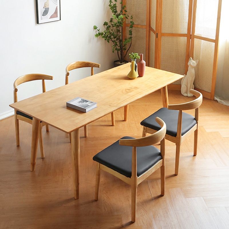 Modern Pine Wood Dining Set 1/2/3/5/7 stukken Natural Finish Dinette Set