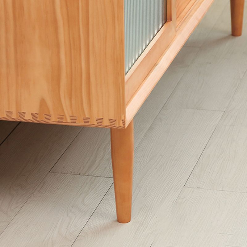 Scheda laterale in legno massiccio tavolo a buffet moderno con armadi e cassetti