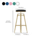 Upholstered Adjustable Height Bar Stool Industrial Iron Frame Stool Clearhalo 'Bar Furniture' 'Bar Stools' 'bar_stools' 'furn' 'furn_bar_stools' 'Furniture' 'Kitchen & Dining Furniture' 1200x1200_d0dd4d56-b9be-42c3-89ba-f17d65ddc30f