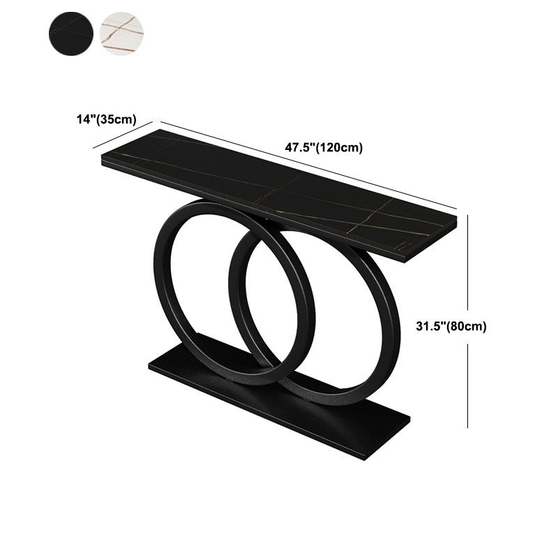 Tavolo da divano console in pietra moderna tavolo da rettangolo di rettangolo per sala