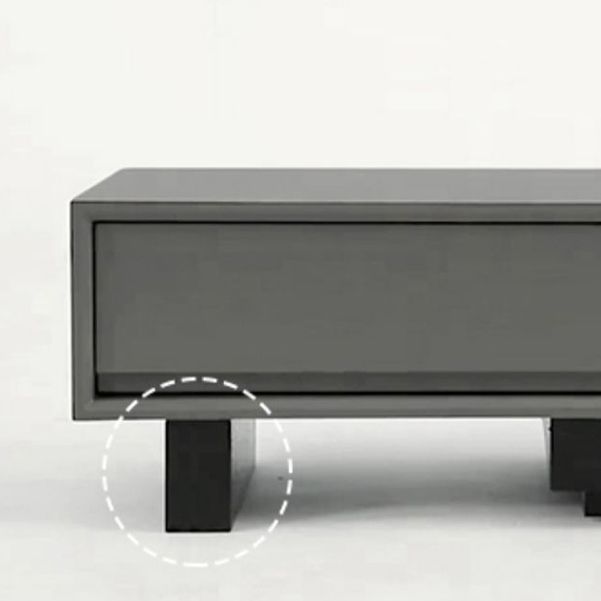 3 - Drawers TV Media Console, 63 "/ 79" Console TV moderne avec stockage coulissant