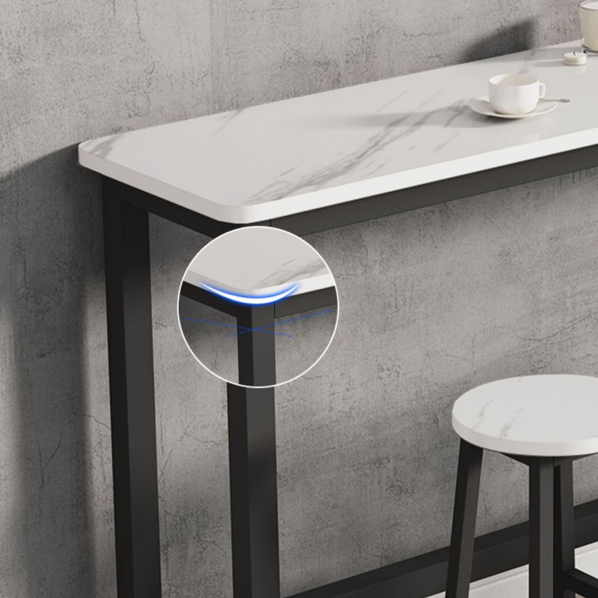 Set da tavolo da bar moderno rettangolare in legno da 2/3/4/5 pezzi per bar