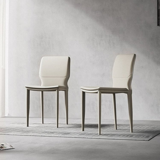 Contemporary Armless Solid Back Side Chairs Leather Dining Chairs Clearhalo ' kitchen&dining_furn' 'Dining Chairs' 'Dining Tables & Seating' 'dining_chair' 'furn' 'furn_dining_chair' 'Furniture' 'furniture_dining_chair' 'Kitchen & Dining Furniture' 'kitchen' 1200x1200_d0e00d58-af06-42d0-bdad-07a2689ecae9