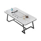 Tafel van leisteen en metaal Glam Style Simple Home rechthoekige eettafel