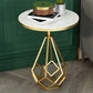24 pouces H Glam Glam Nightand Metal Round Night Top Night Table
