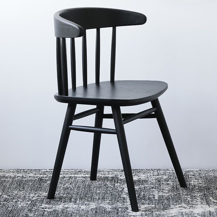 Silla lateral de madera sólida silla lateral tradicional windsor para comedor