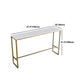 Stone Bar Dining Table Glam Rectangle Bar Table with Trestle Pedestal for Dining Room Clearhalo 'Bar Furniture' 'Bar Tables' 'bar_tables' 'furn' 'furn_bar_tables' 'Furniture' 'furniture_bar_tables' 'Kitchen & Dining Furniture' 1200x1200_d0e42bde-3753-4f7c-ac5a-02a04f2d8ced
