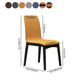 Contemporary Faux Leather Dining Chairs Solid Back Armless Dining Chair Clearhalo ' kitchen&dining_furn' 'Dining Chairs' 'Dining Tables & Seating' 'dining_chair' 'furn' 'furn_dining_chair' 'Furniture' 'furniture_dining_chair' 'Kitchen & Dining Furniture' 'kitchen' 1200x1200_d0e7337f-6f4f-4c6a-ad99-853519320fb7