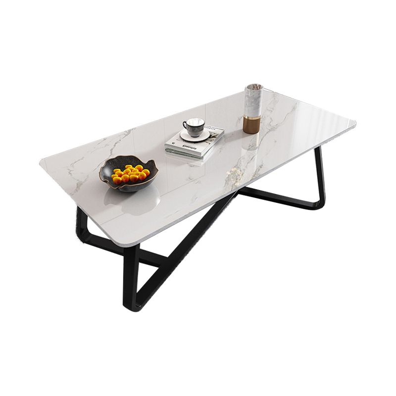 Glam Rectangle Cocktail Table Single Stone Coffee Cocktail Table Clearhalo 'Coffee & Accent Tables' 'Coffee Tables' 'coffee_tables' 'furn' 'furn_coffee_tables' 'Furniture' 'Living Room Furniture' 1200x1200_d0e775c0-1f96-4ec2-9a63-899f9e7ef0c7