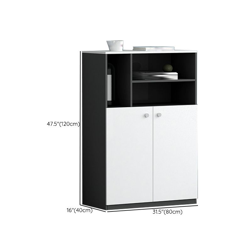 Archivo de estilo contemporáneo Archivo de madera lateral de madera vertical para la oficina en casa