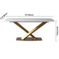 Rectangle Dining Table Traditional Luxury Dinner Room Stone Table for Home Clearhalo ' dining_table' 'Dining Tables & Seating' 'Dining Tables' 'furn' 'furn_dining_table' 'Furniture' 'furniture_dining_table' 'Kitchen & Dining Furniture' 'kitchen&dining_furn' 'kitchen' 'kitchen_dining_table' 1200x1200_d0e80db0-371b-4d04-91c5-665eee66cf18