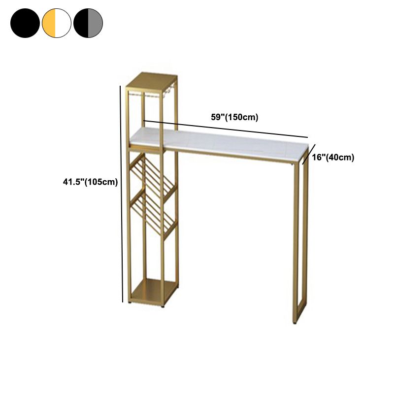 Glam Bar Table Set 1/2/3 Pcs Storage Bar Table with Bar Stools Clearhalo 'Bar Furniture' 'furn' 'furn_home_bar_bar_sets' 'Furniture' 'Home Bars & Bar Sets' 'home_bar_bar_sets' 'Kitchen & Dining Furniture' 1200x1200_d0e81cec-6c67-461a-8179-805e979e71b6