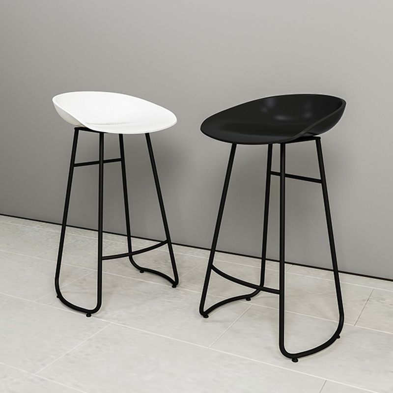 Modern Backrest Armless Counter Stool Iron Bar Stool with Acrylic Seat and Pedal for Cafe Clearhalo 'Bar Furniture' 'Bar Stools' 'bar_stools' 'furn' 'furn_bar_stools' 'Furniture' 'Kitchen & Dining Furniture' 1200x1200_d0e8ec92-3365-4340-95be-23b0b1ca8da1
