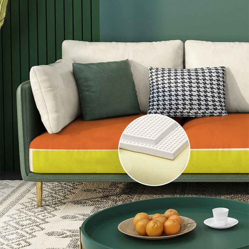 Luxueux en faux cuir sectionnel 3/4 34.25 "Haut-canapé en coupe