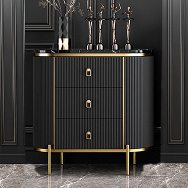 Modern Style Stone Buffet Sideboard 31.5"W Dining Room Buffet Server with Drawer Clearhalo 'buffet_sideboard' 'Buffets & Sideboards' 'Furniture' 'furniture_buffet_sideboard' 'Kitchen & Dining Furniture' 1200x1200_d0ead63e-1923-4fb5-8e88-79428eb83bfe