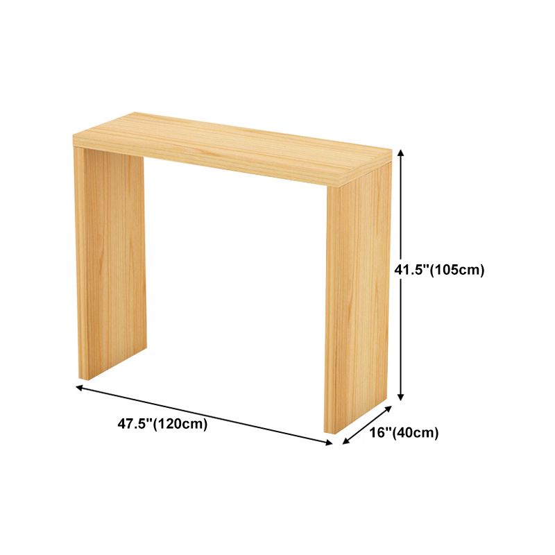 Nordic Rectangle Bar Counter Table Wooden Dining Table for Kitchen Clearhalo 'Bar Furniture' 'Bar Tables' 'bar_tables' 'furn' 'furn_bar_tables' 'Furniture' 'furniture_bar_tables' 'Kitchen & Dining Furniture' 1200x1200_d0eb4a3b-78c3-4793-a440-67b96dcad1cf