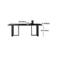 Black Double Pedestal Dinette Set 1/4/5 Pieces Indoor Designer Dining Table Set Clearhalo 'Dining Room Sets' 'Dining Tables & Seating' 'dining_room_set' 'furn' 'furn_dining_room_set' 'Furniture' 'Kitchen & Dining Furniture' 1200x1200_d0ecdc8f-bfb0-44b8-84e7-c7914bd7a1ad
