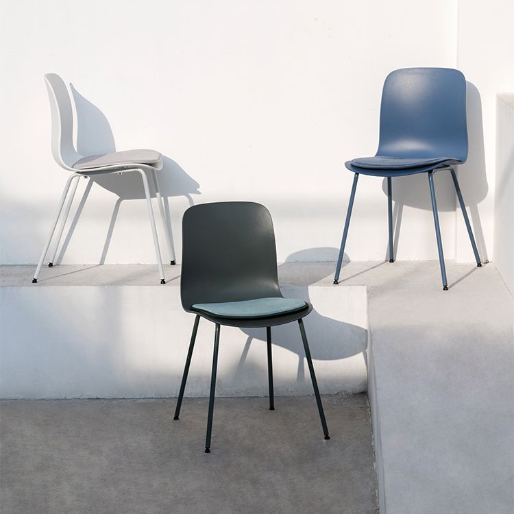 Contemporary Dining Chair Armless Side Chairs with Metal Legs for Kitchen Clearhalo ' kitchen&dining_furn' 'Dining Chairs' 'Dining Tables & Seating' 'dining_chair' 'Furniture' 'furniture_dining_chair' 'Kitchen & Dining Furniture' 'kitchen' 1200x1200_d0ed1e9c-f5e2-41e3-8034-ec7e0f81c2f6