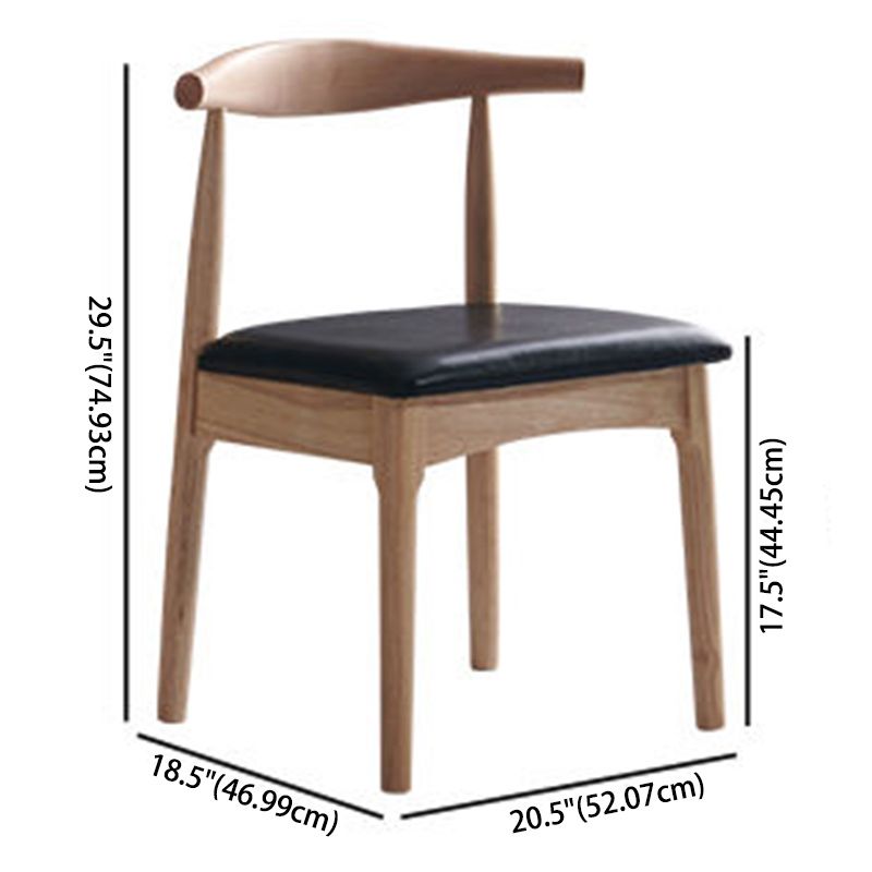 Contemporary Dining Chair Open Back Side Chair with Wood Legs for Home Use Clearhalo ' kitchen&dining_furn' 'Dining Chairs' 'Dining Tables & Seating' 'dining_chair' 'furn' 'furn_dining_chair' 'Furniture' 'furniture_dining_chair' 'Kitchen & Dining Furniture' 'kitchen' 1200x1200_d0ef10a6-9334-490b-a470-ce6c240f65e8