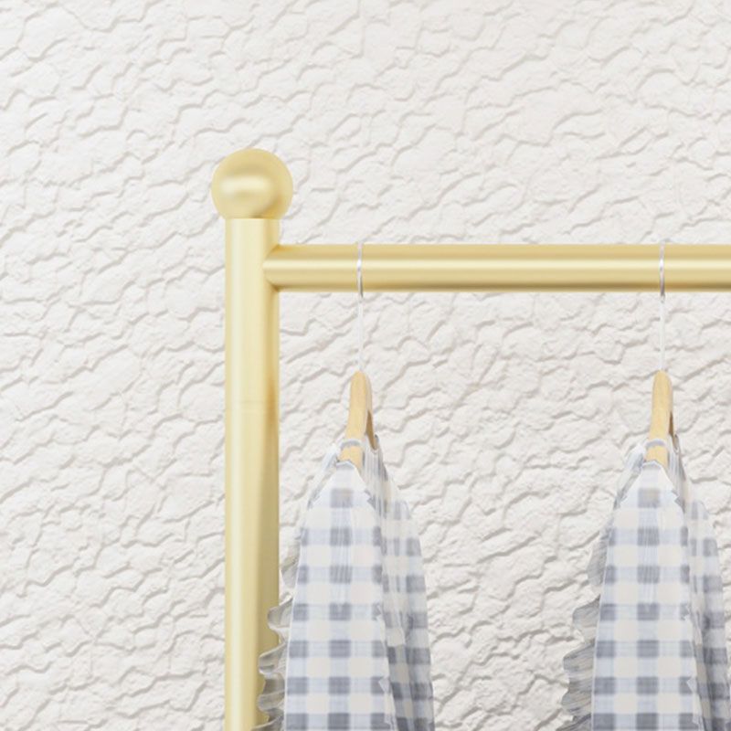 Glam Coat Rack Metal Rails y ganchos enmarcados de metal
