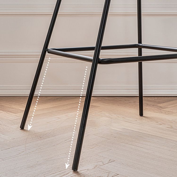 1Pcs Industrial Style Counter Stool Iron Upholstered Bristol Bar Stool with Bucket Seat Clearhalo 'Bar Furniture' 'Bar Stools' 'bar_stools' 'furniture_bar_stools' 'Kitchen & Dining Furniture' 'kitchen&dining_furn' 'kitchen' 'kitchen_furn' Furniture' 1200x1200_d0f0c94a-0e6e-4ee2-966c-b48f8fb30974