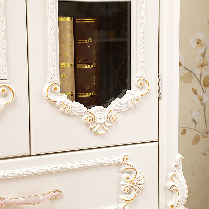 Traditional Glass Doors Display Stand Solid Wood Buffet Cabinet for Dining Room Clearhalo 'Display & China Cabinets' 'display_china_cabinets' 'furn' 'furn_display_china_cabinets' 'Furniture' 'Kitchen & Dining Furniture' 1200x1200_d0f16725-3d7b-4c91-be39-c188b1068f65