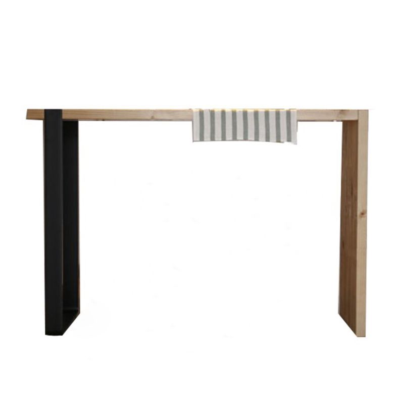 Mesa de barra de madera maciza rectángulo de lujo Juego de mesa 1/2/3 piezas de mostrador con heces