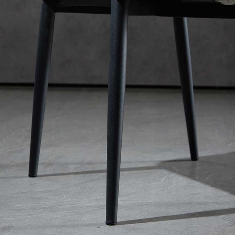 Industrial Dining Chair with 4 Black Metal Legs Solid Back Chair for Home Use Clearhalo ' kitchen&dining_furn' 'Dining Chairs' 'Dining Tables & Seating' 'dining_chair' 'furn' 'furn_dining_chair' 'Furniture' 'furniture_dining_chair' 'Kitchen & Dining Furniture' 'kitchen' 1200x1200_d0f26461-8099-460b-9335-e0aaeed7fbab