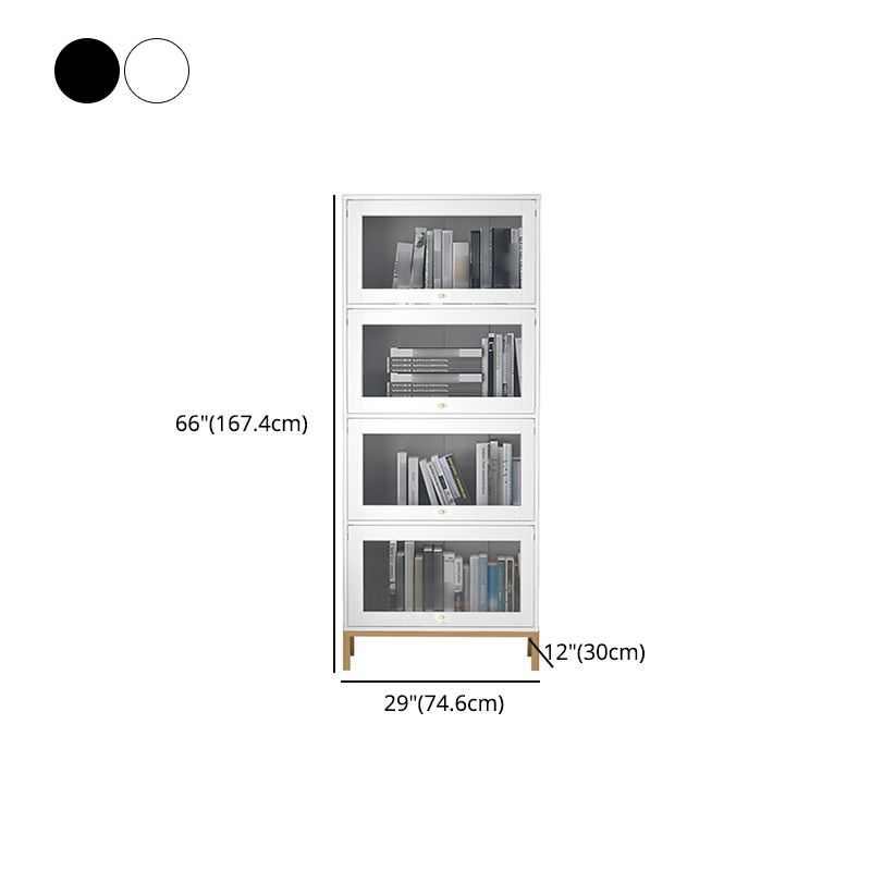 Glam Bookshelf Standard Wooden Shelf Bookcase with Cabinets for Office Clearhalo 'Bookcases' 'furn' 'furn_bookcases' 'Furniture' 'furniture_bookcases' 'Office Furniture' 1200x1200_d0f43f66-455f-4302-9b1f-6e34b61c54e7